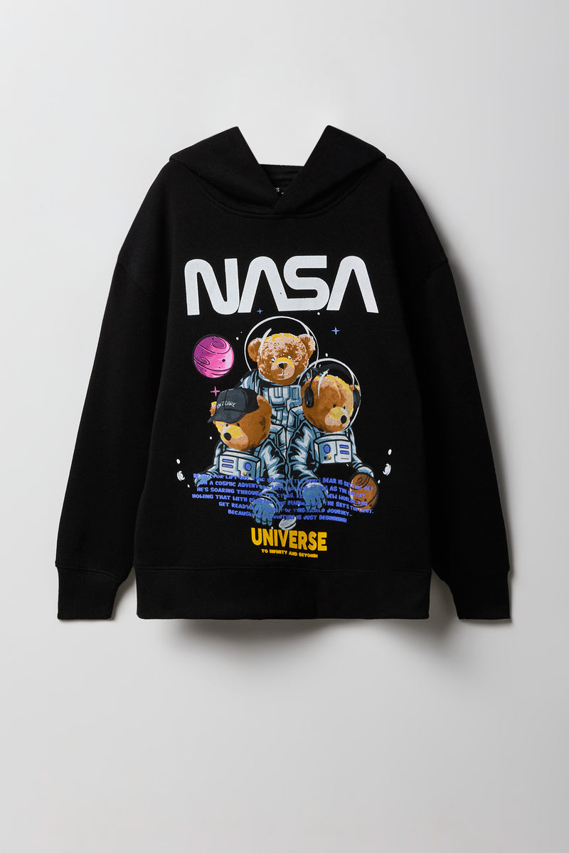 Haut à capuchon en molleton à imprimé NASA Bears pour enfants