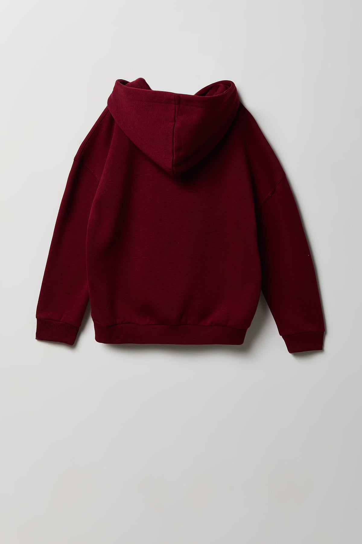 Alt View 2. Kids Embroidered Graffiti Hoodie - Burgundy
