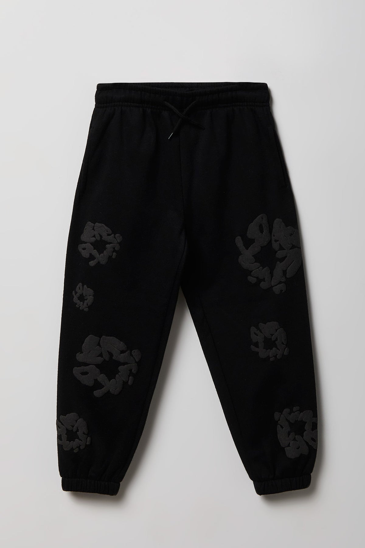 Kids Graphic Fleece Sweatpant - Black
