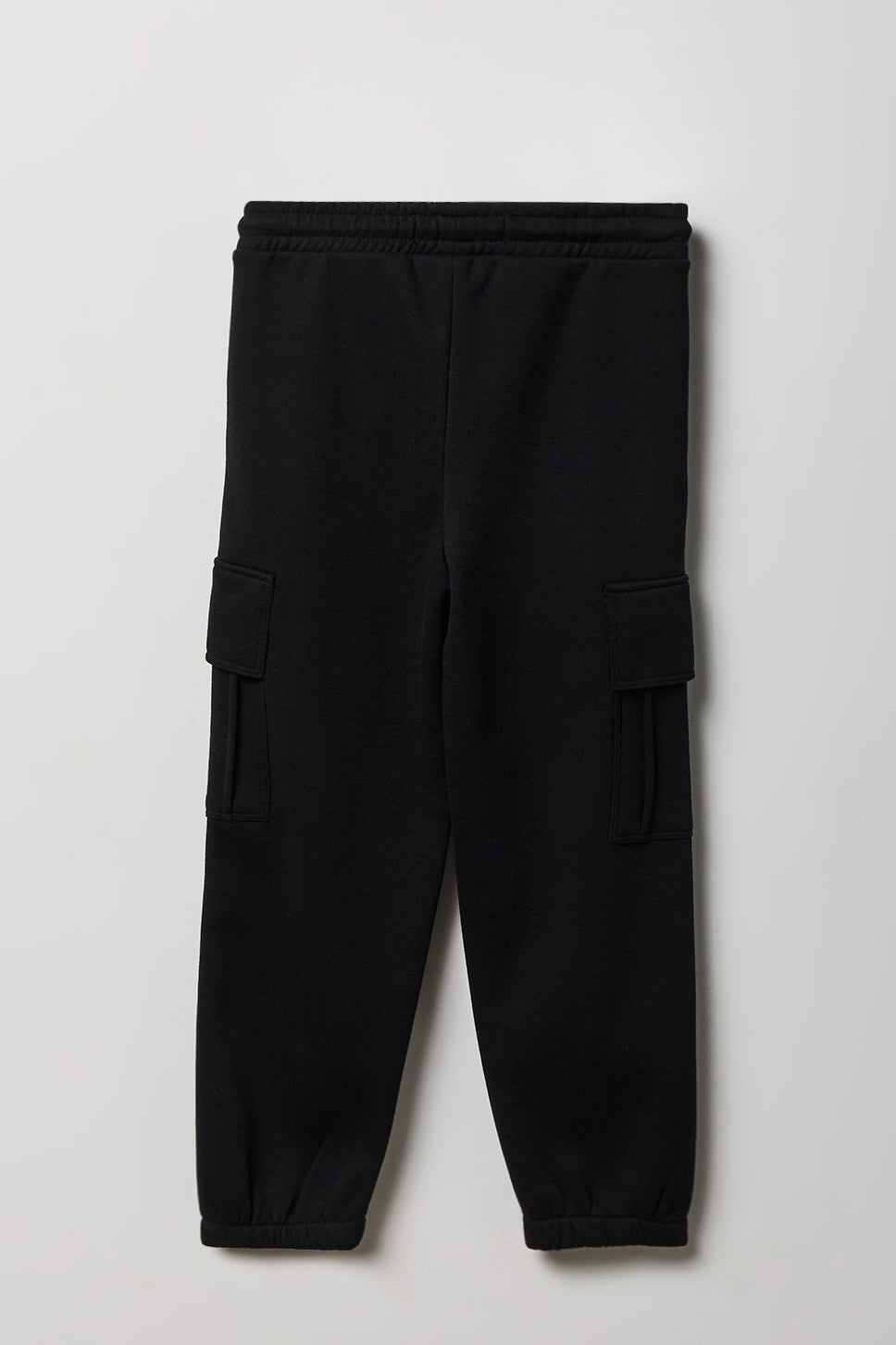 Alt View 2. Kids Fleece Cargo Jogger - Black