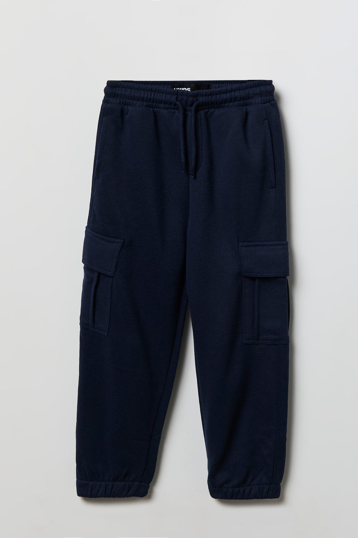 Kids Fleece Cargo Jogger - Navy