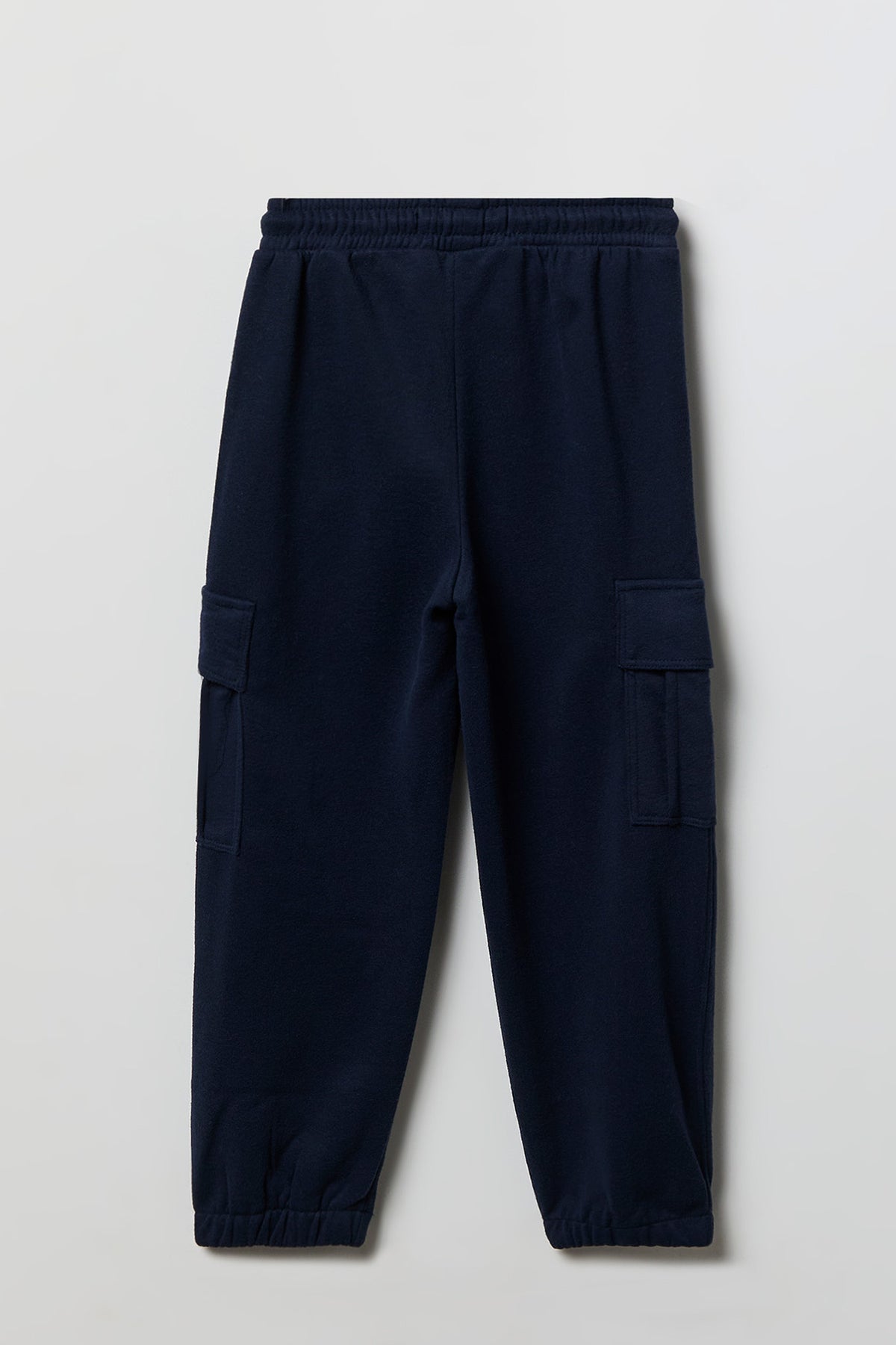 Alt View 2. Kids Fleece Cargo Jogger - Navy