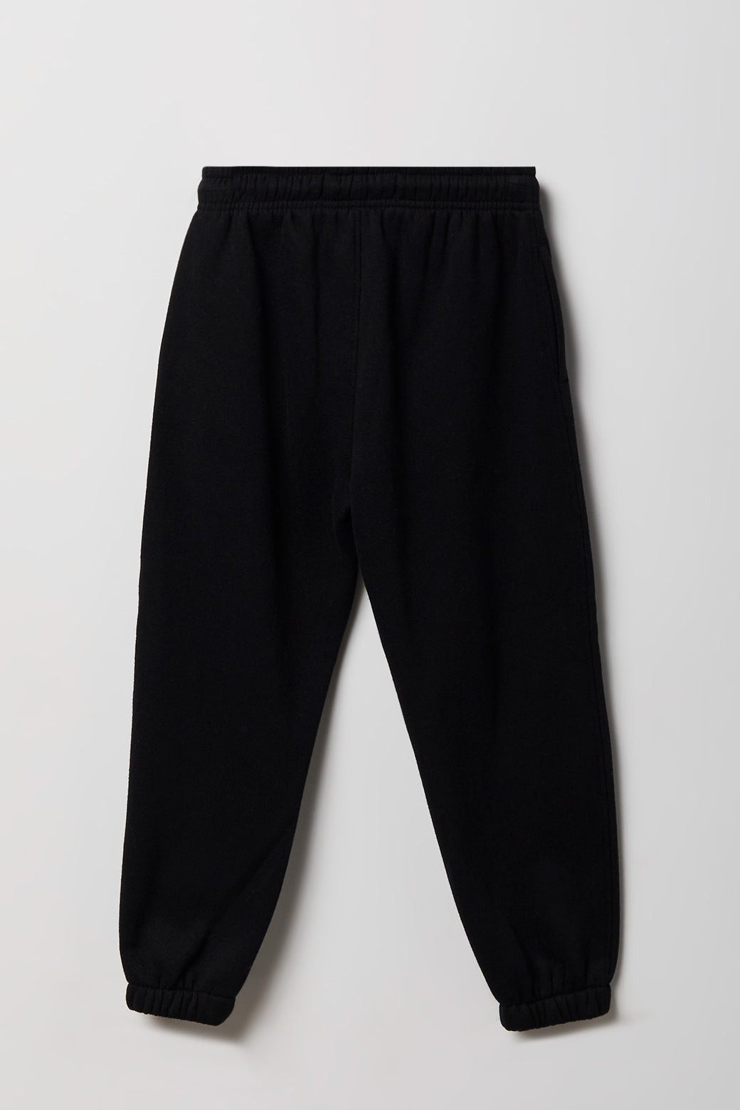 Alt View 2. Kids Embossed Fleece Jogger - Black