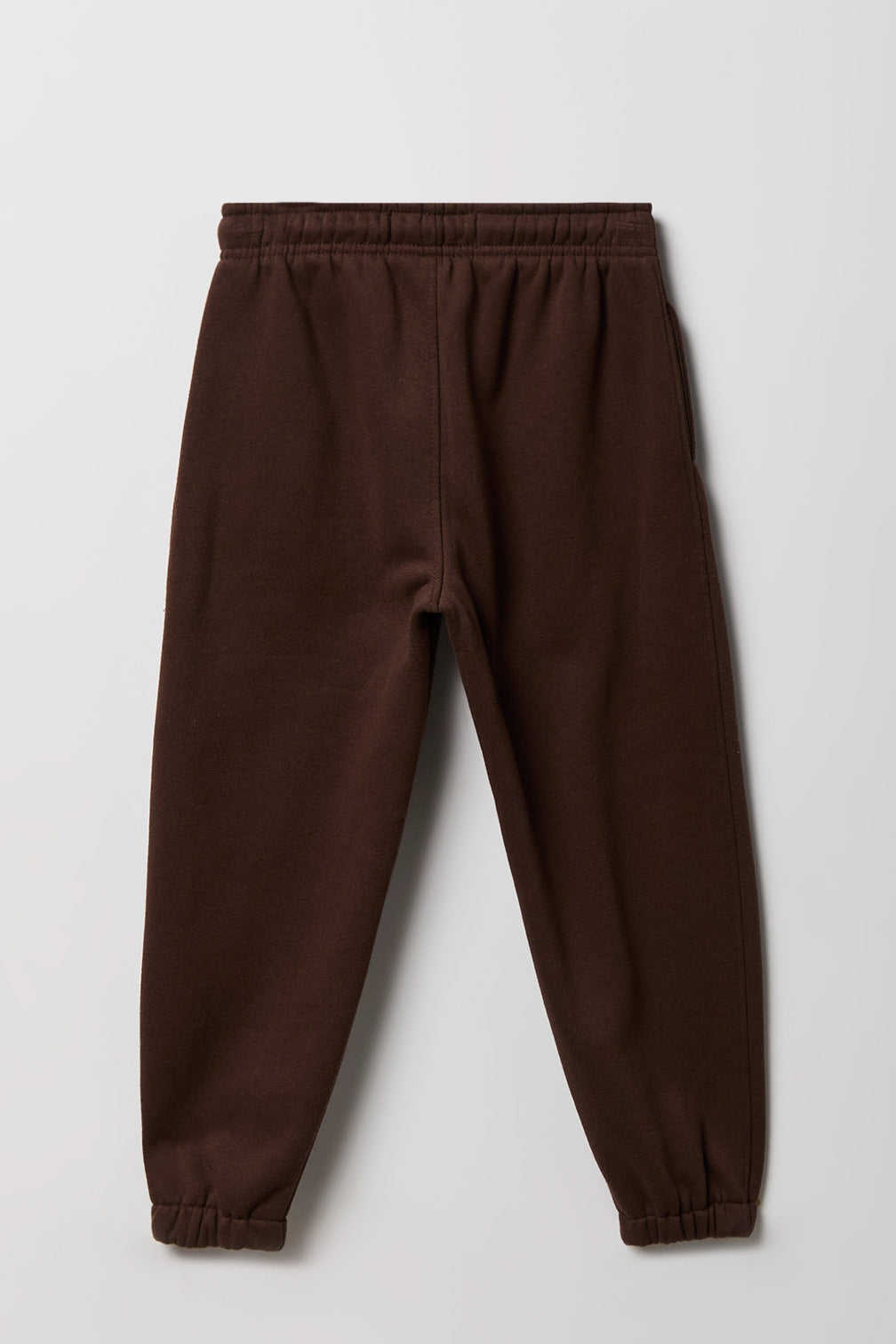 Alt View 2. Kids Embossed Fleece Jogger - Brown