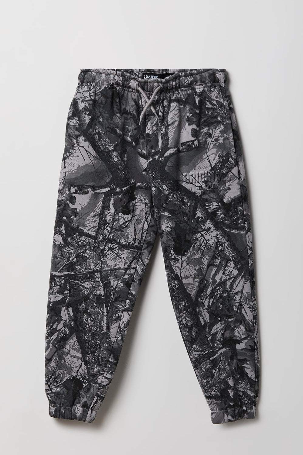Kids Embossed Fleece Jogger - Camouflage