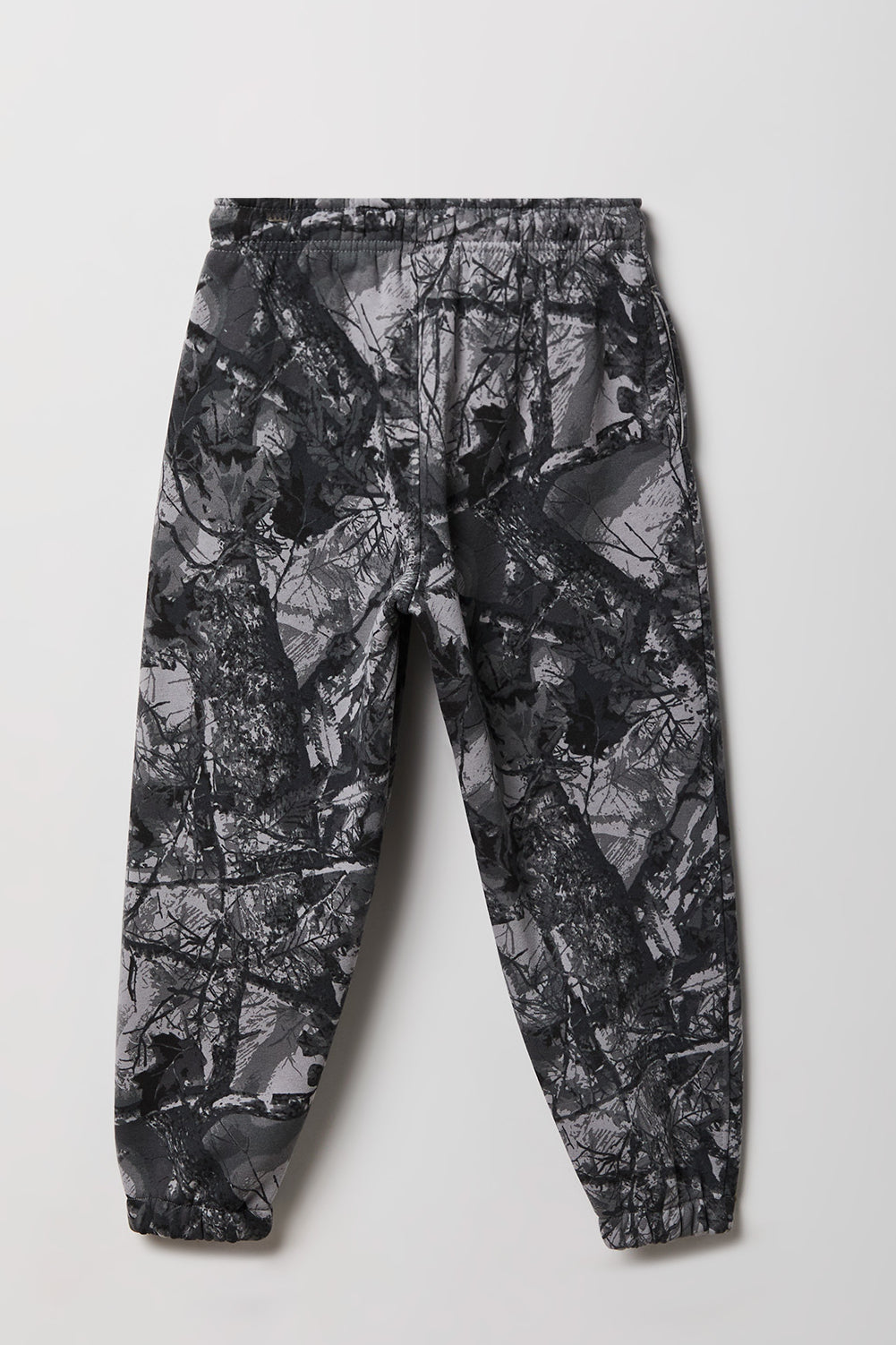 Alt View 2. Kids Embossed Fleece Jogger - Camouflage