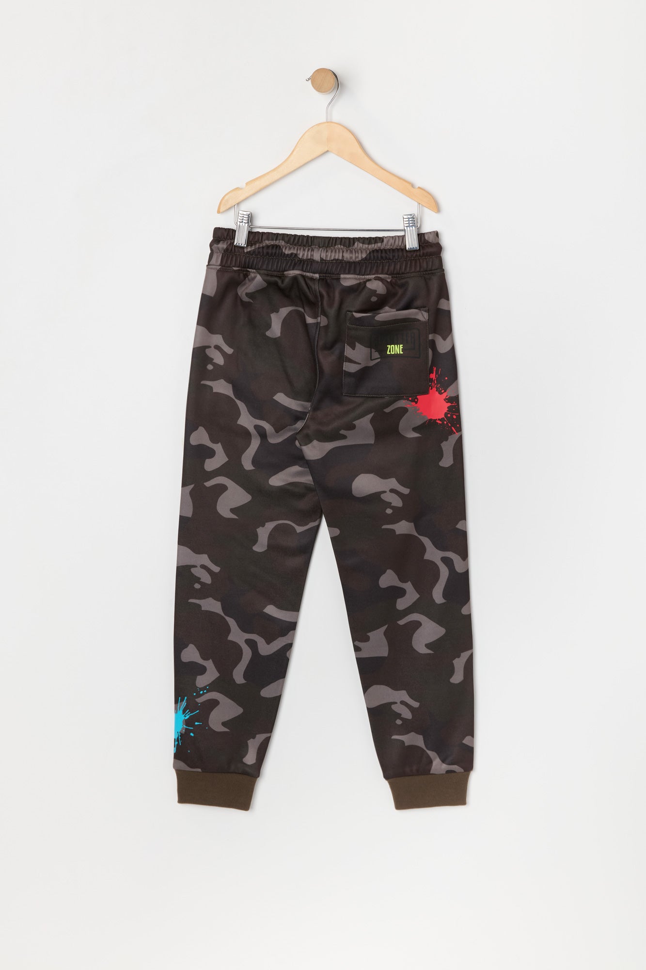 Jogger en molleton avec motif camouflage pour garçon