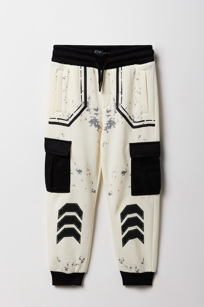 Jogger cargo en molleton à imprimé Star Trooper pour enfants