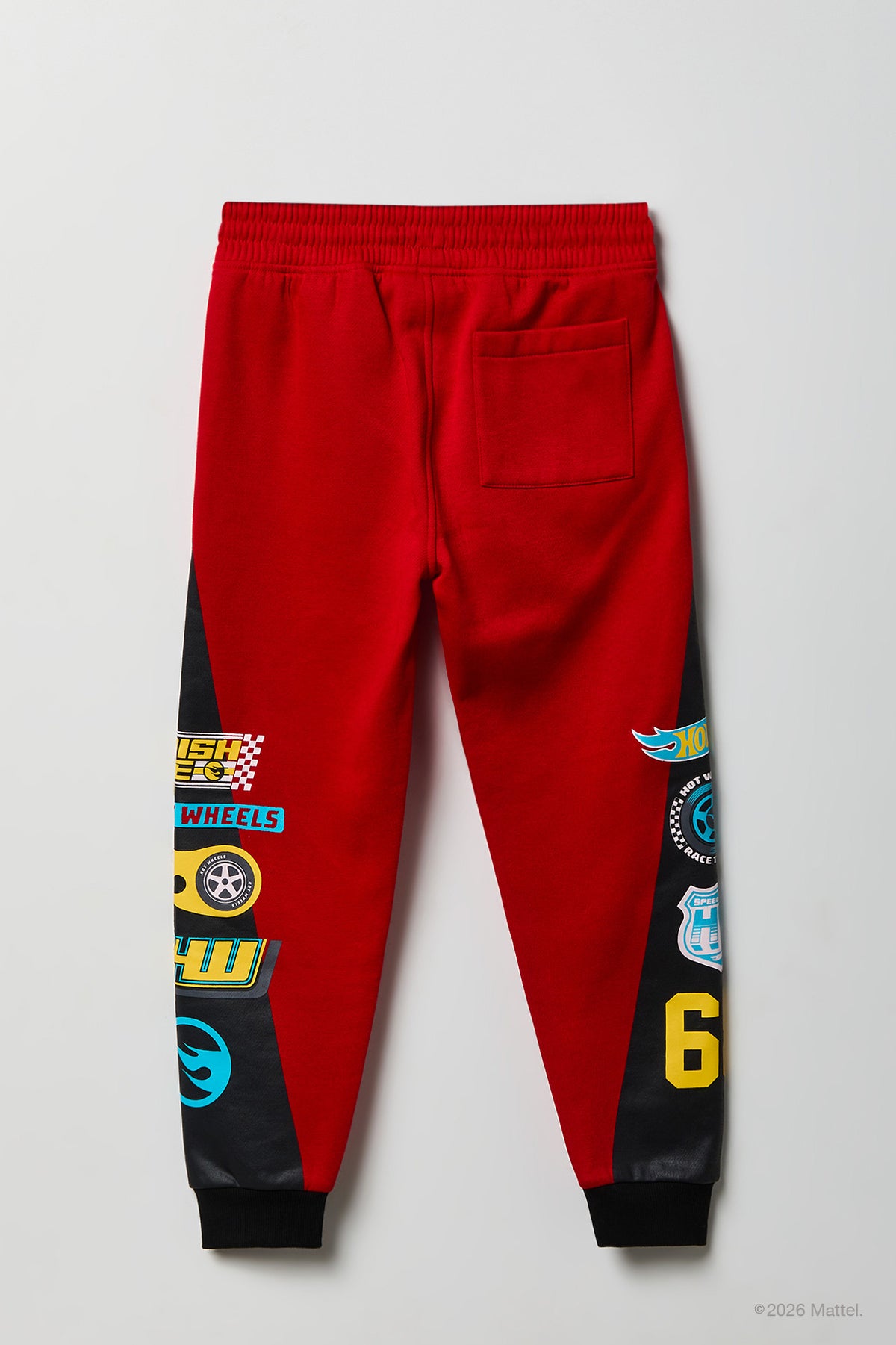 Alt View 2. Hot Wheels™ Kids Fleece Jogger - Red