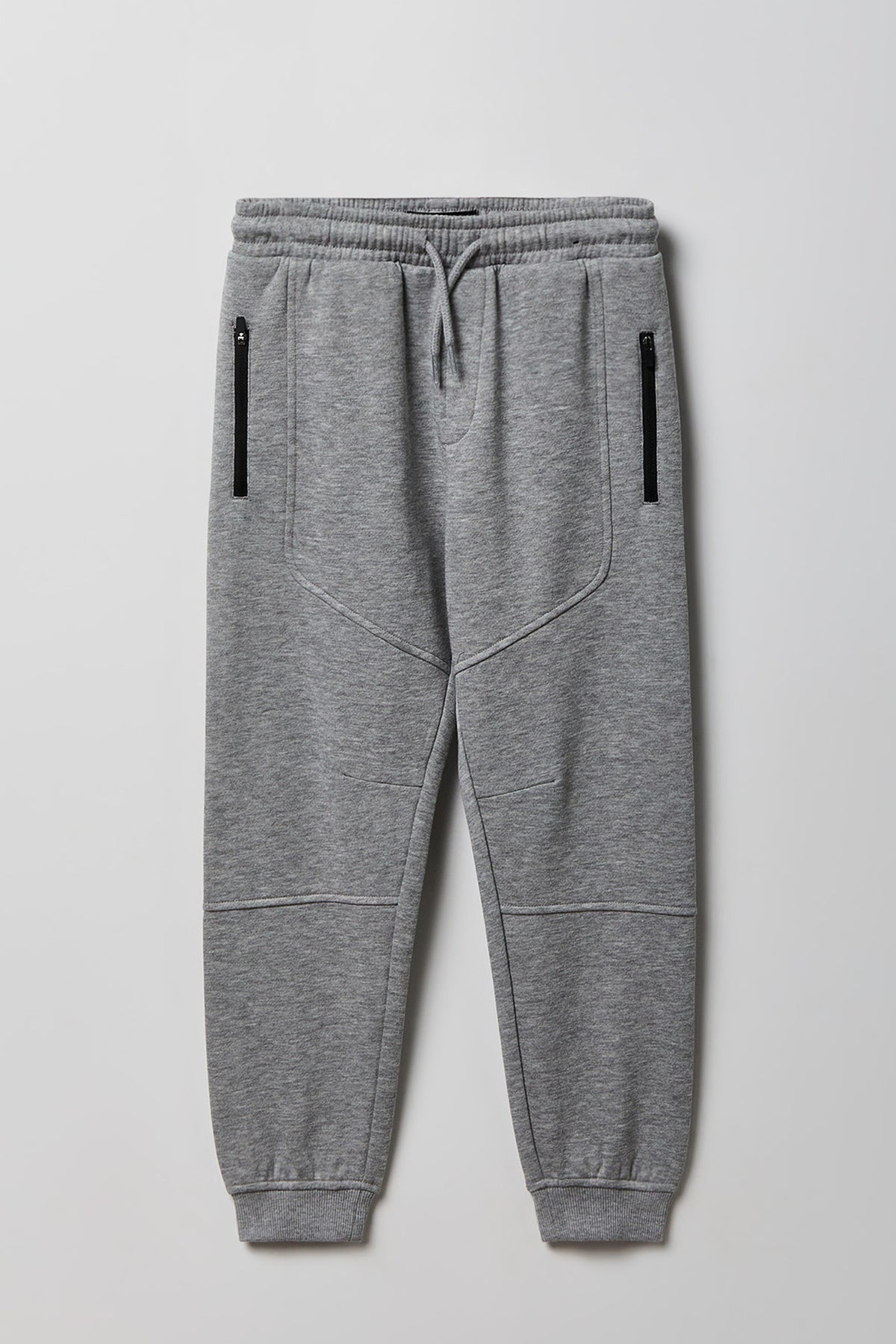 Kids Fleece Zip Pocket Jogger - Heather Grey
