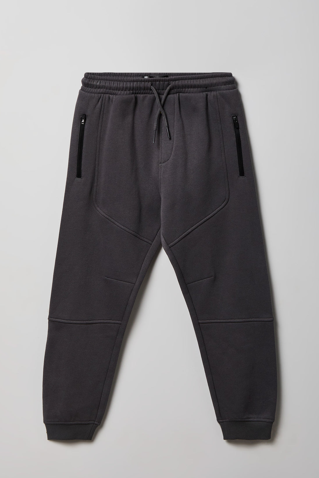 Kids Fleece Zip Pocket Jogger - Dark Grey