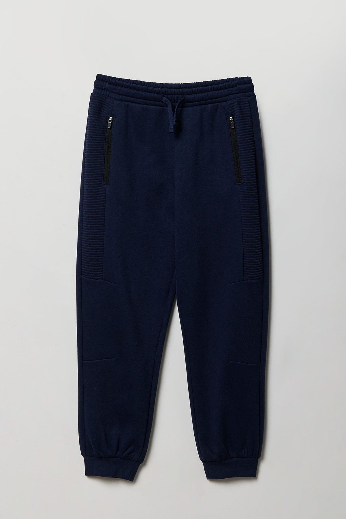 Kids Fleece Moto Jogger - Navy