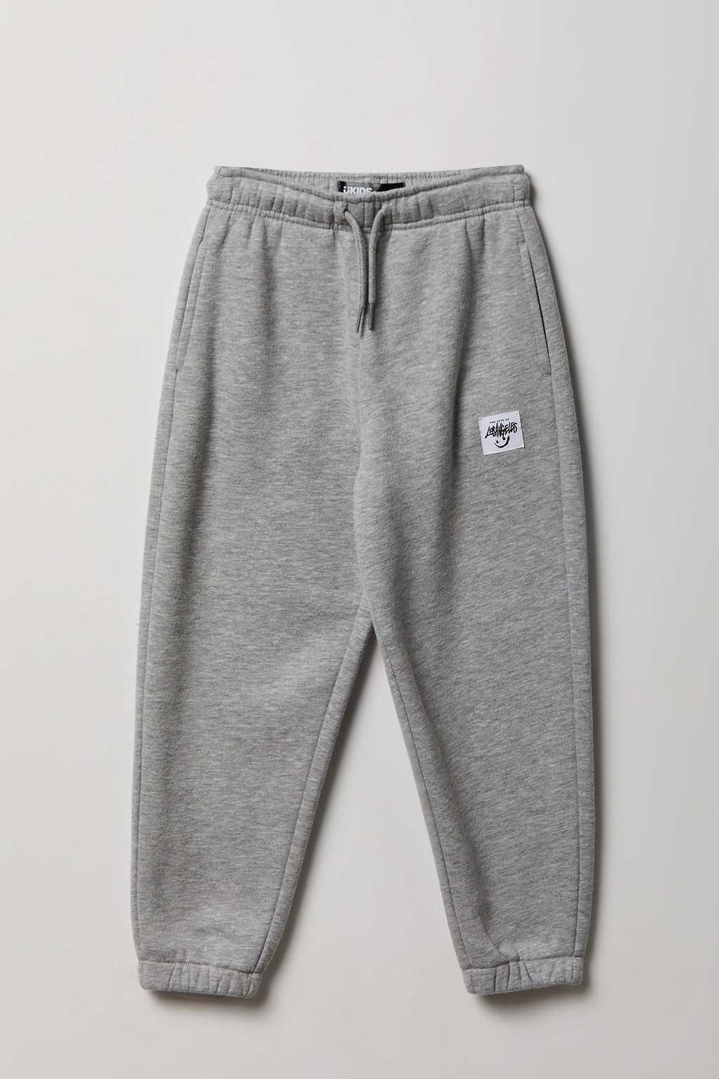 Kids Premium Heavyweight Fleece Jogger - Heather Grey