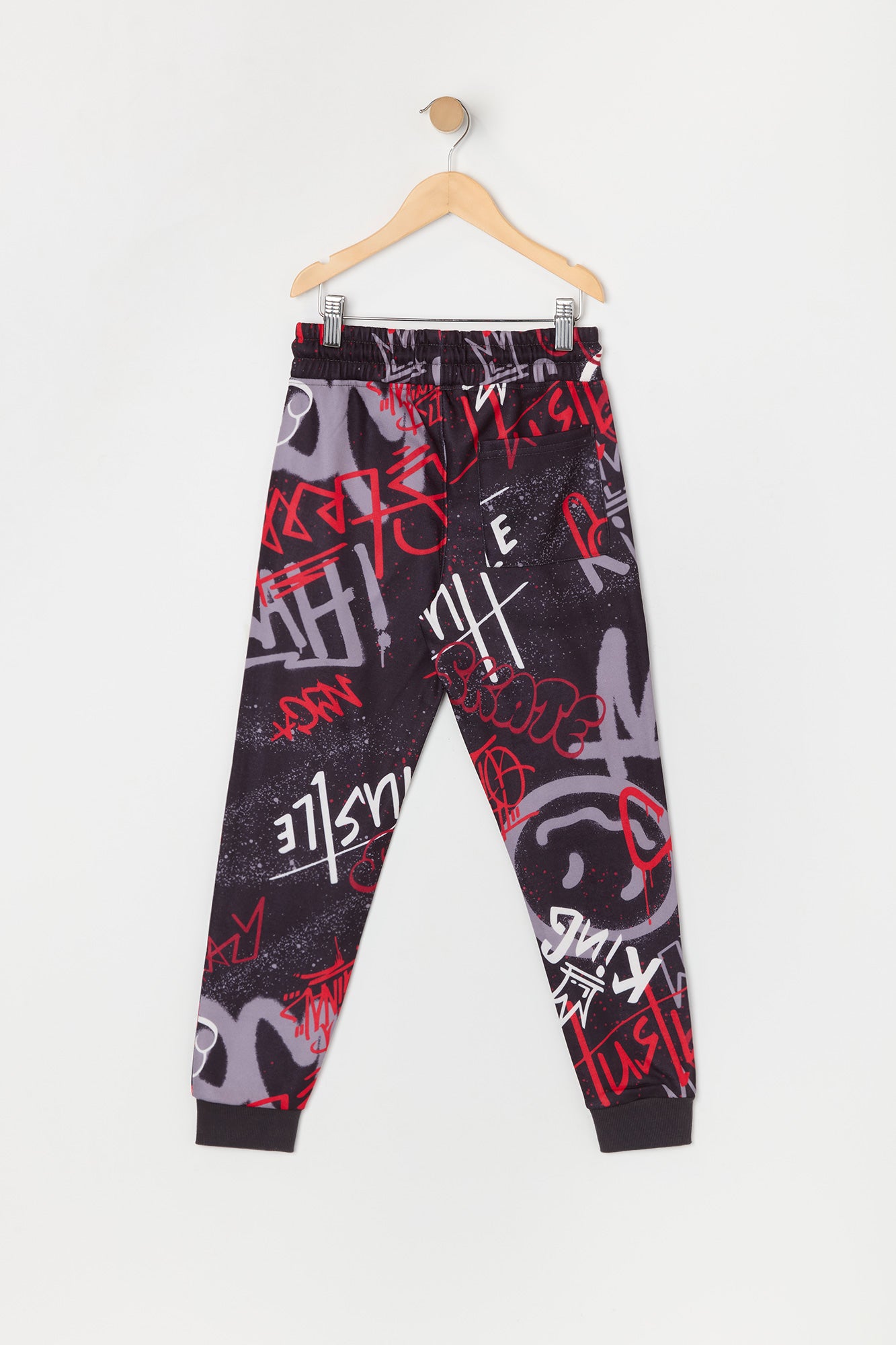 Boys Graffiti Print Fleece Jogger