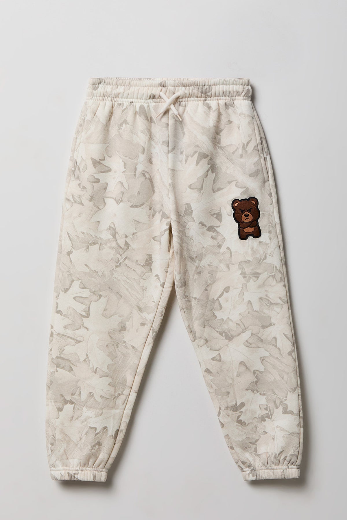 Kids Embroidered Fleece Jogger - Camouflage