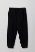 Jogger en molleton avec imprimé Lettres gothiques pour enfants