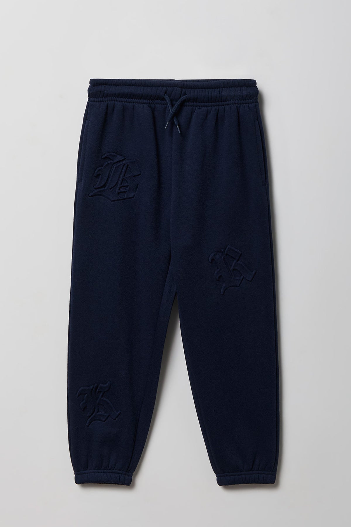Jogger en molleton avec imprimé Lettres gothiques pour enfants