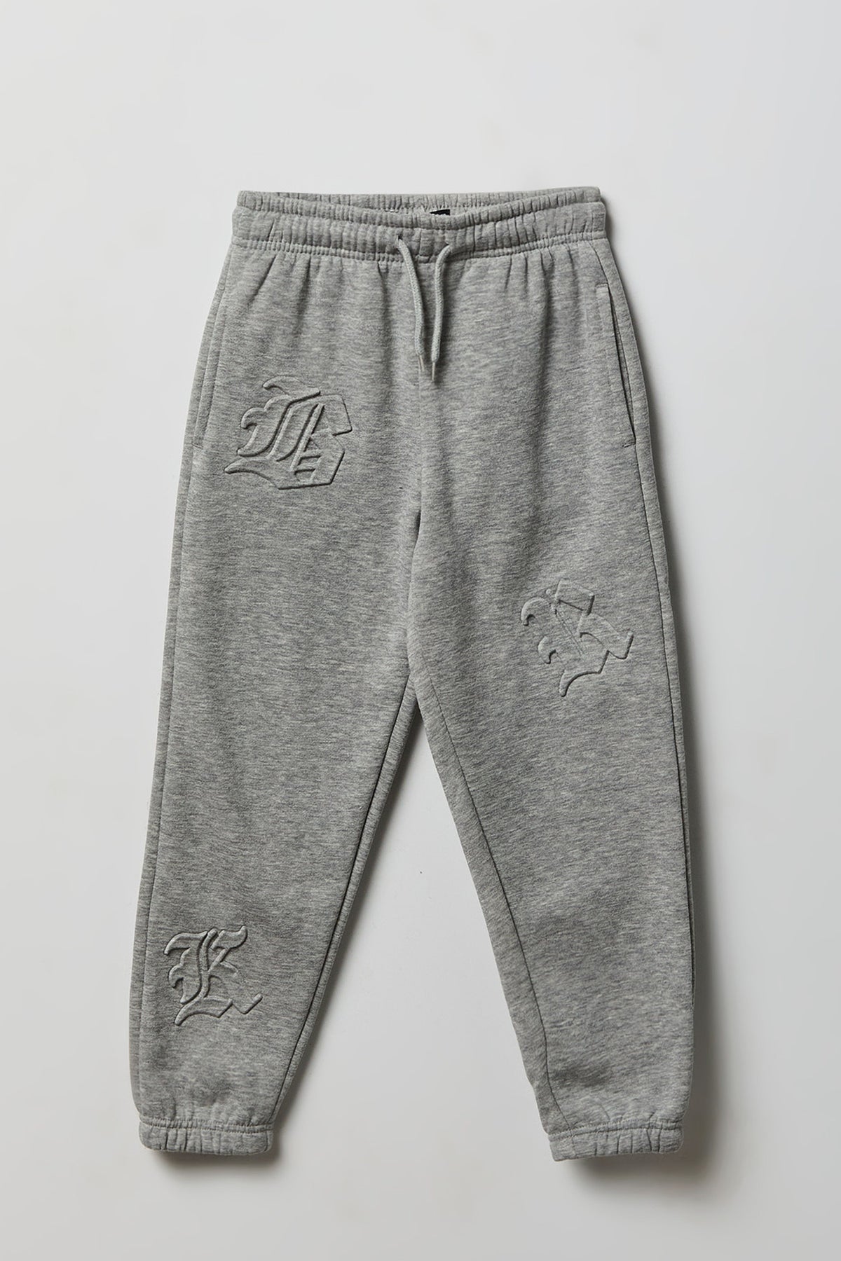 Jogger en molleton avec imprimé Lettres gothiques pour enfants