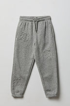 Jogger en molleton avec imprimé Lettres gothiques pour enfants