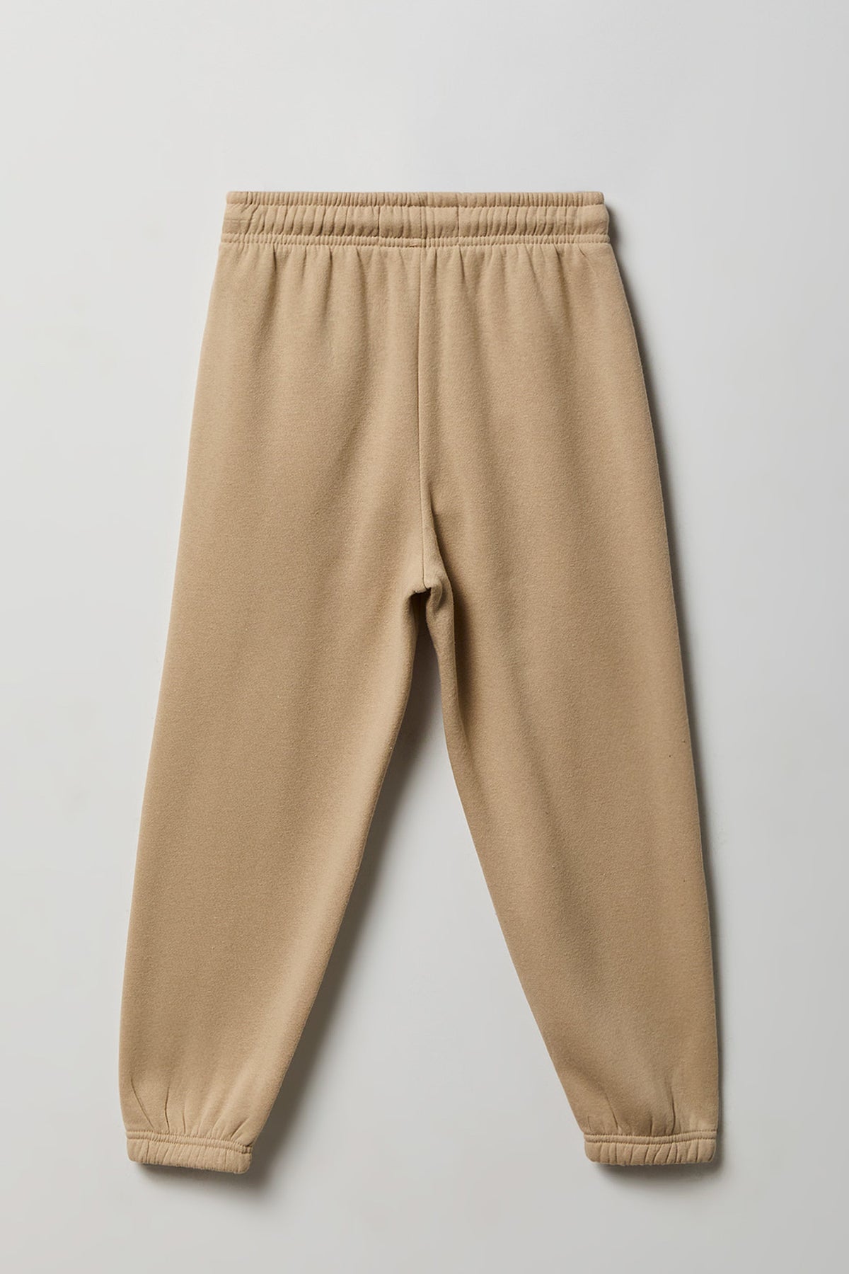 Alt View 2. Kids Embroidered Fleece Sweatpant - Tan