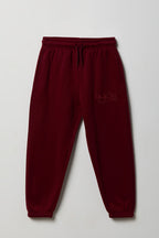 Pantalon d'entraînement en molleton avec motif brodé pour enfant