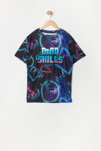 T-shirt à imprimé Mad Skills pour garçon