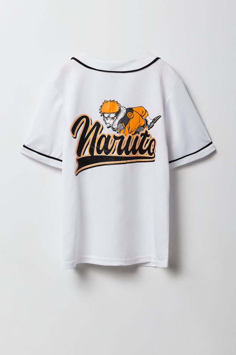Jersey de baseball à imprimé Naruto pour garçon