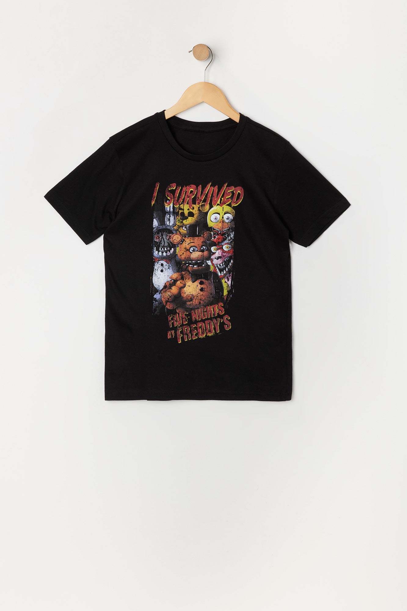 T-shirt à imprimé Five Nights at Freddy's pour garçon