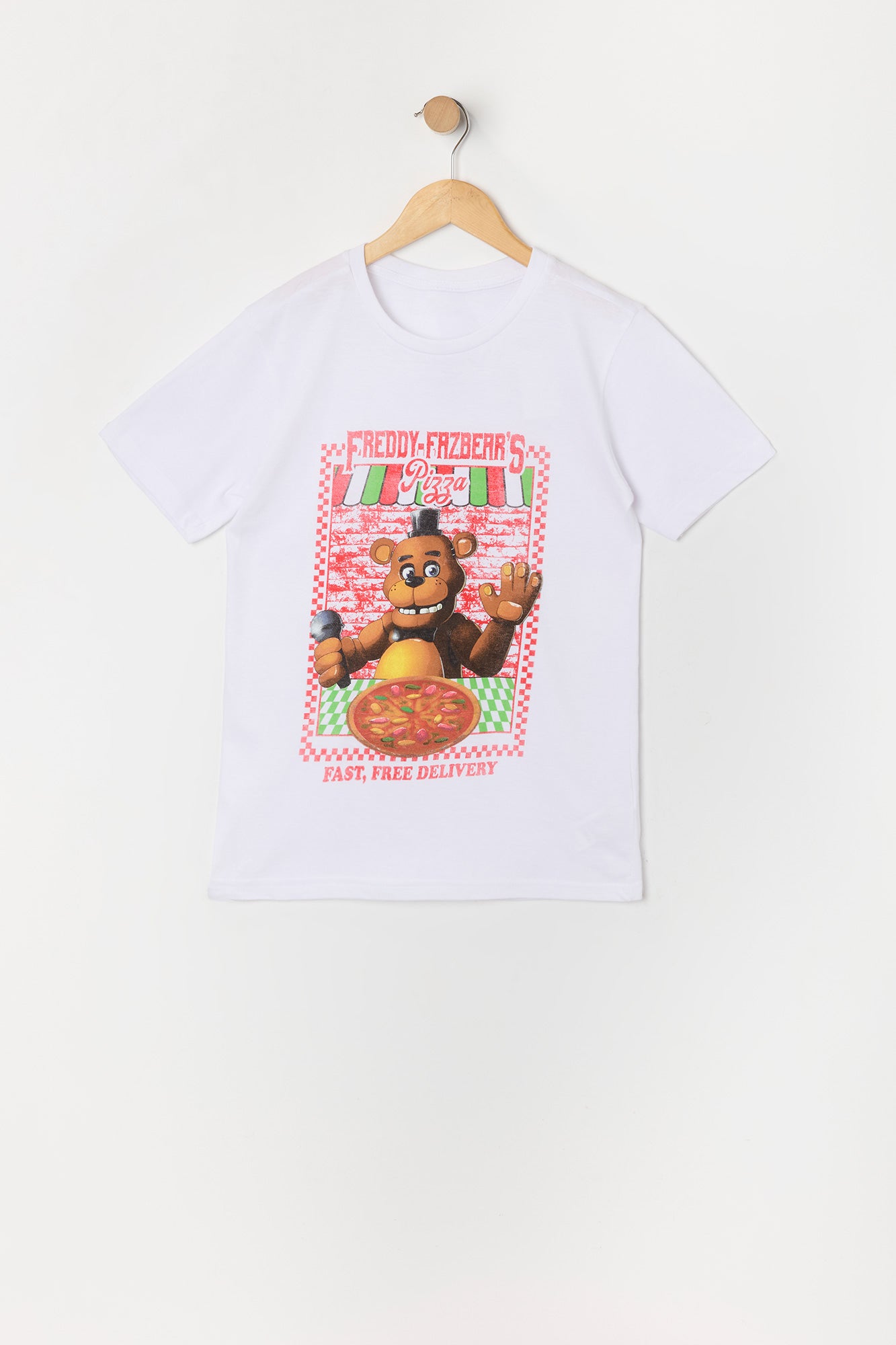 T-shirt à imprimé Five Nights at Freddy's Pizza pour garçon