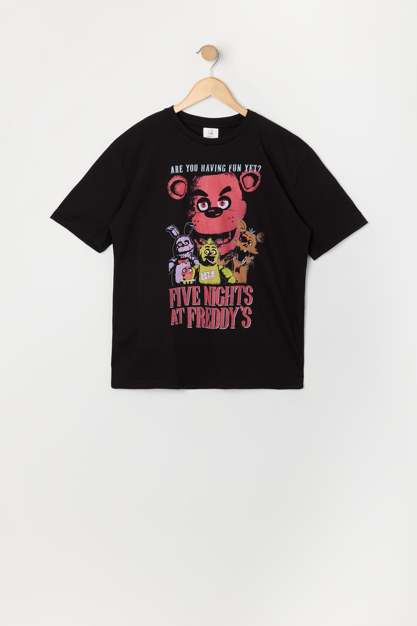 T-shirt à imprimé Five Night's At Freddy's pour garçons