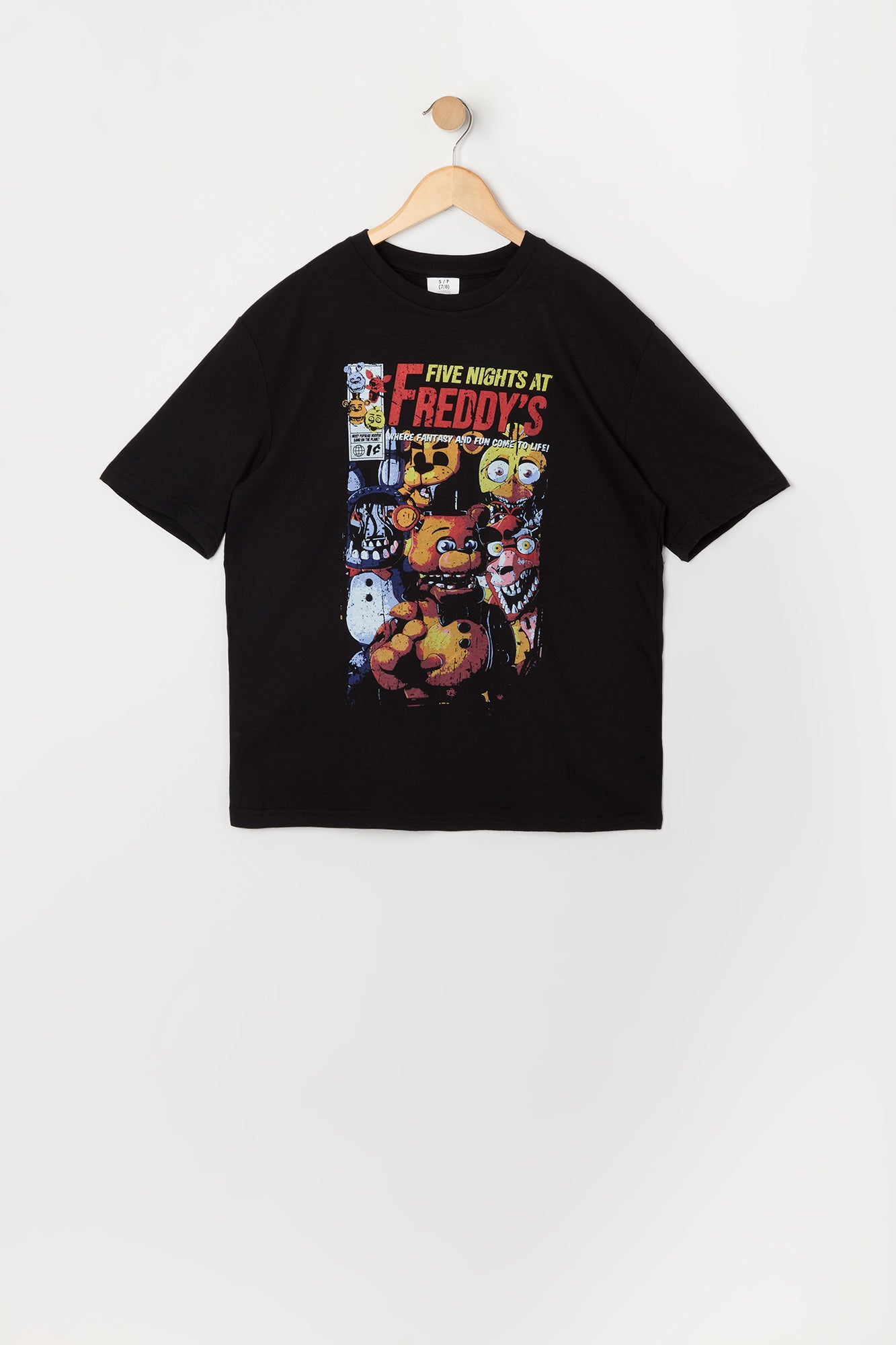 T-shirt à imprimé Freddy's Fantasy Come to Life pour garçons