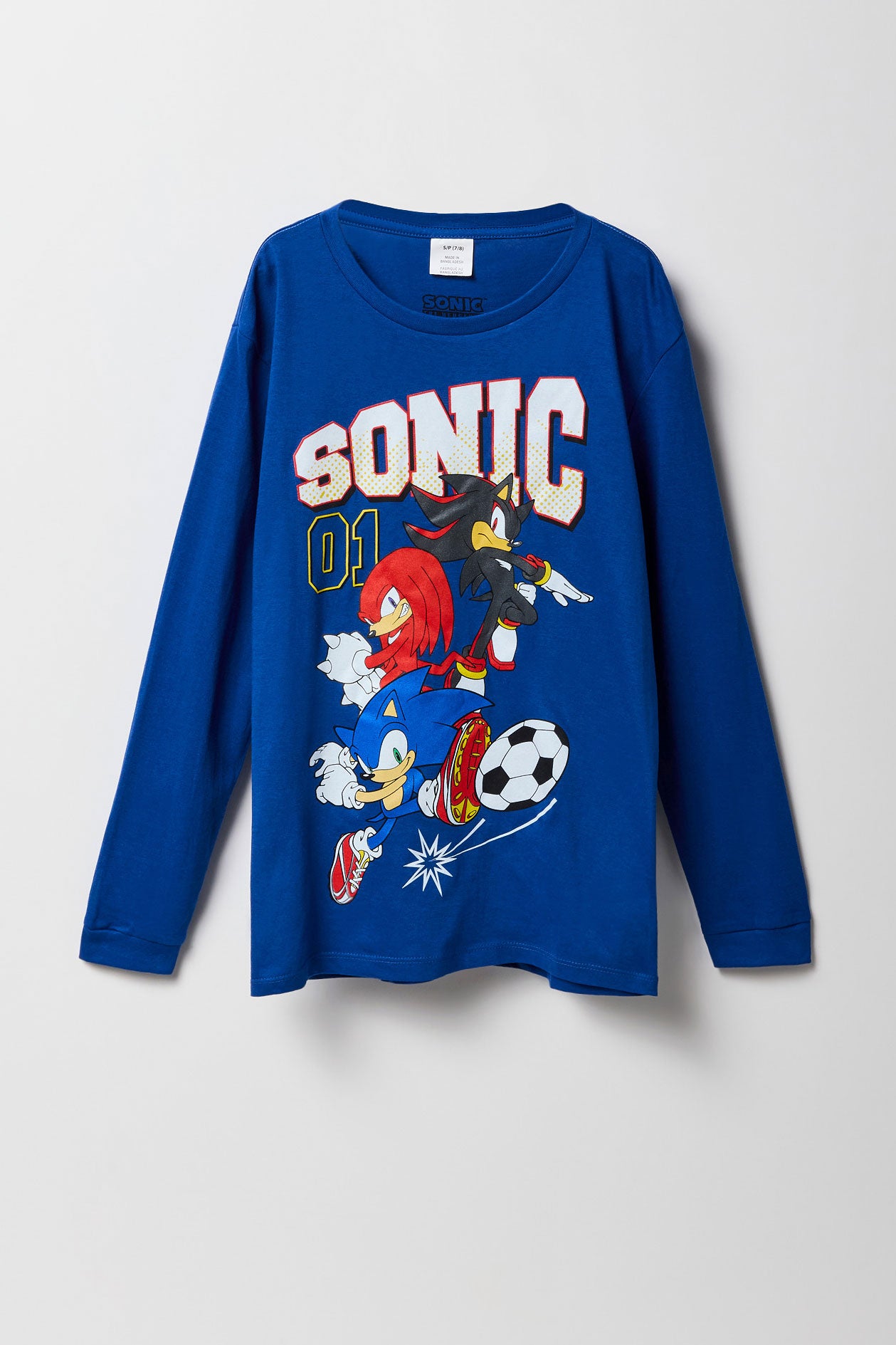 Boys Sonic Graphic Long Sleeve Top