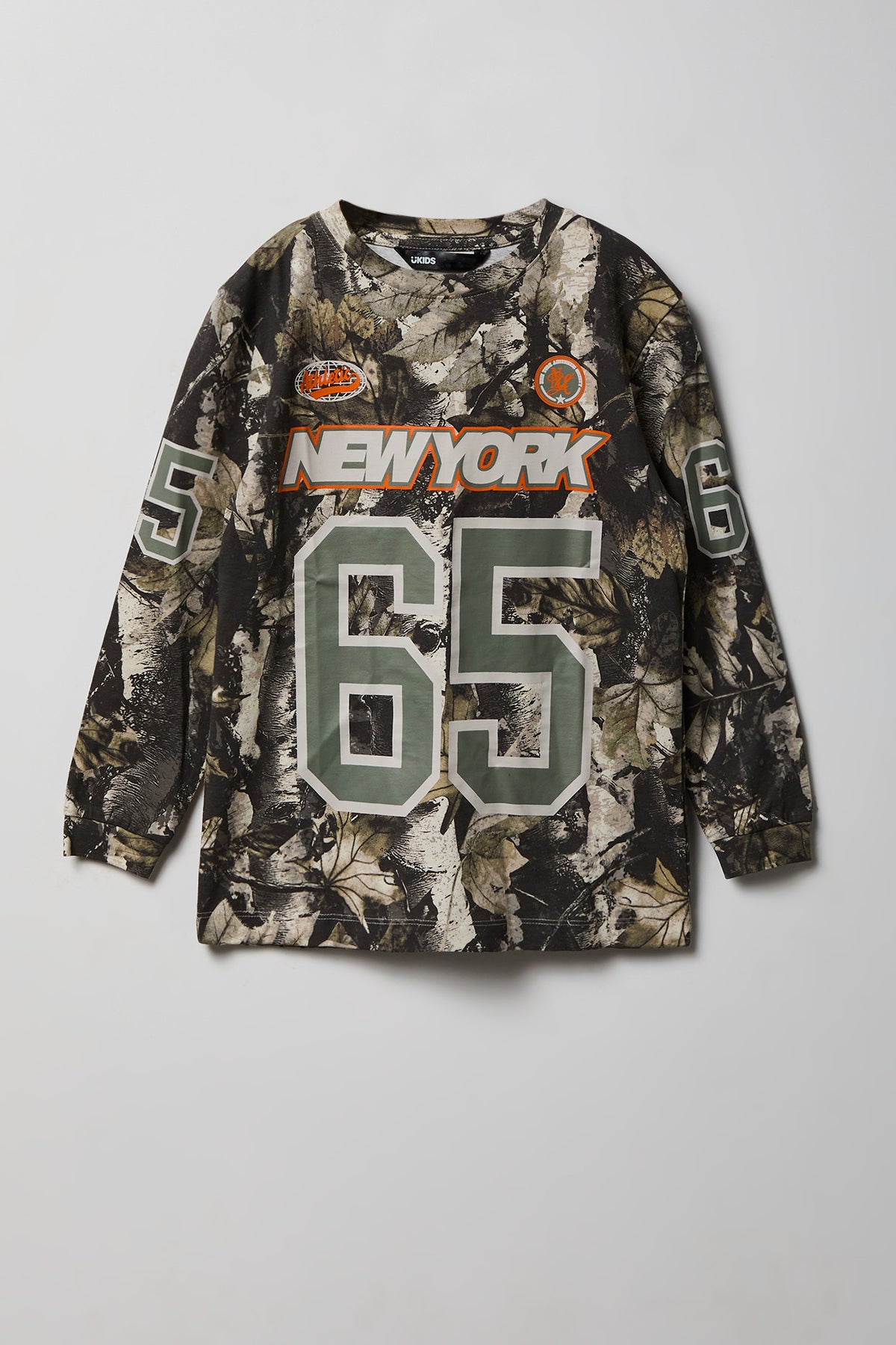 Haut à manches longues avec motif camouflage pour garçon