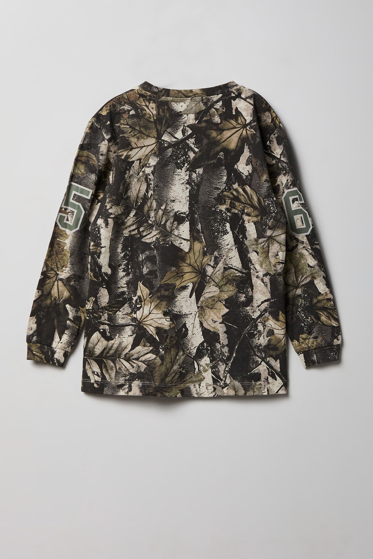 Vue alternative 2. Haut à manches longues avec motif camouflage pour garçon