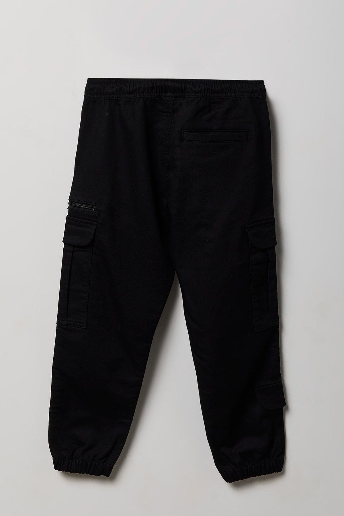 Alt View 2. Boys Soft Cargo Jogger - Black