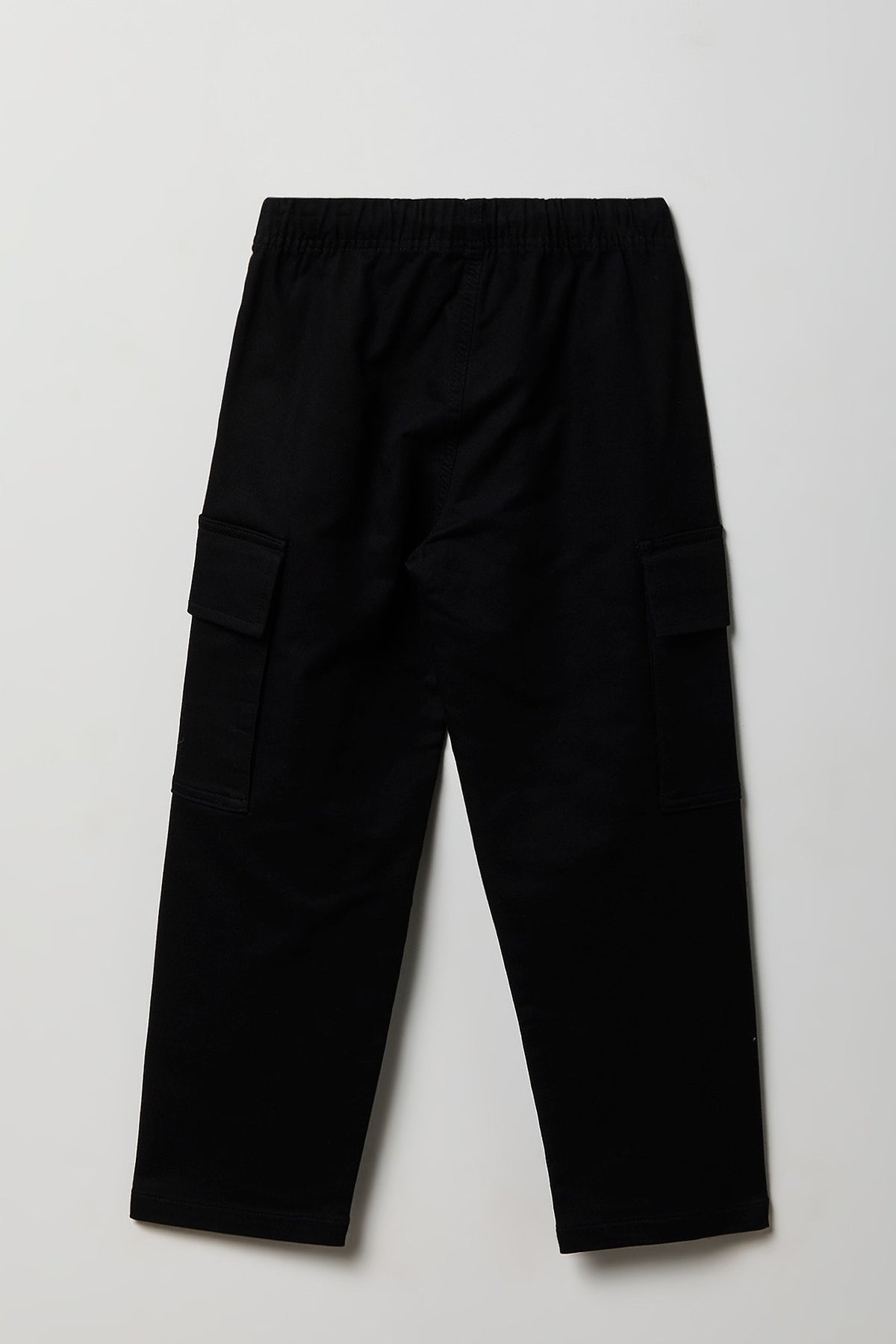 Alt View 2. Boys Soft Straight Cargo Pant - Black