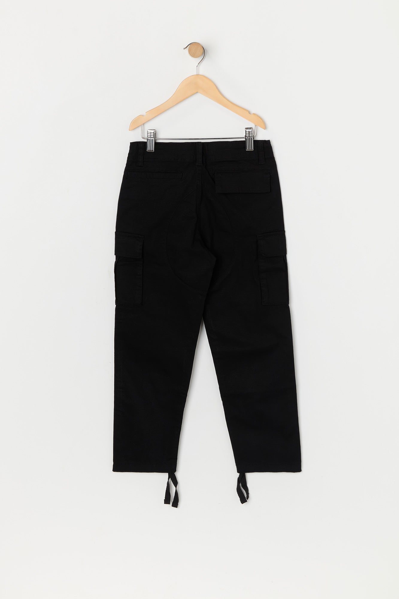 Pantalon cargo texturé avec attache à l'ourlet pour garçon