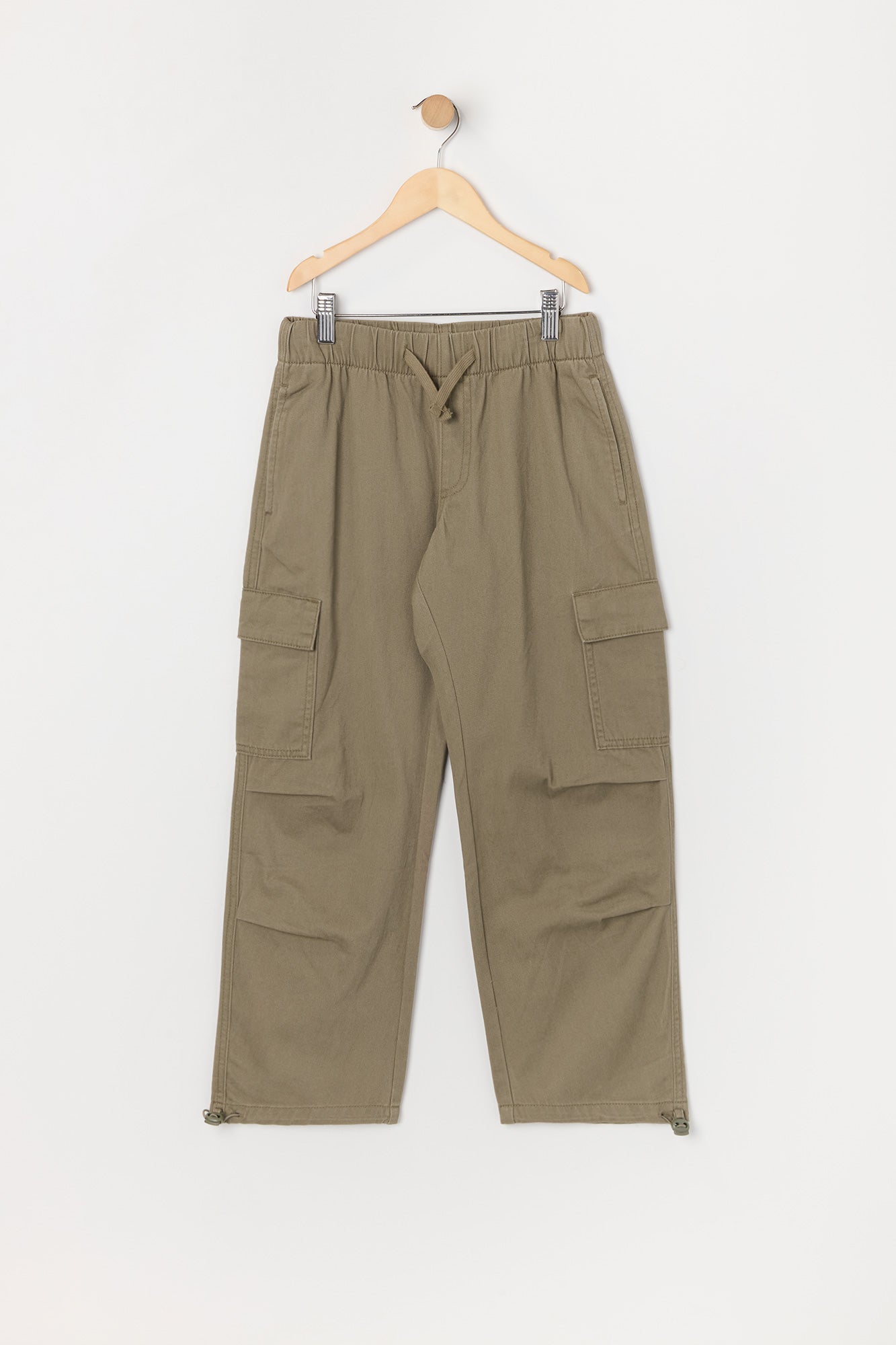 Pantalon cargo parachute avec revers barillets pour garçon