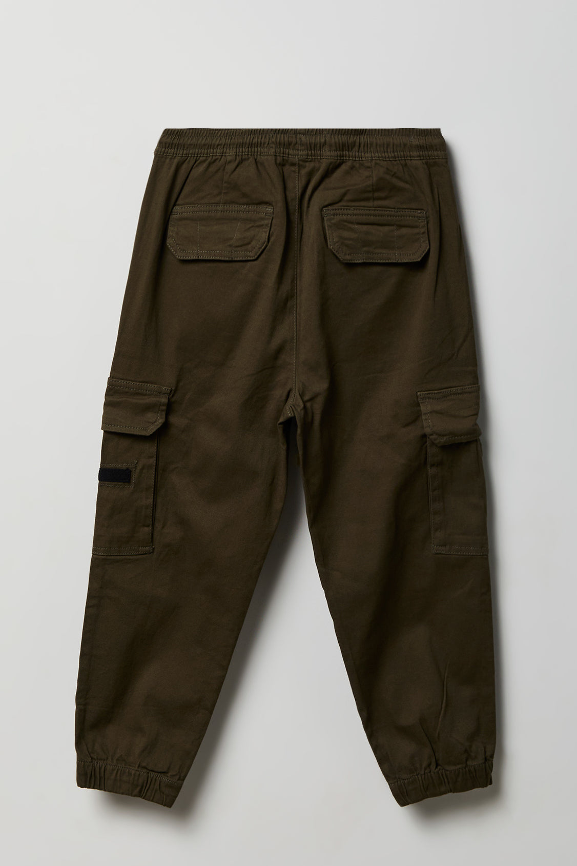 Alt View 2. Boys Graphic Cargo Jogger - Dark Green