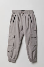 Jogger cargo avec poches à fermeture à glissière pour garçon