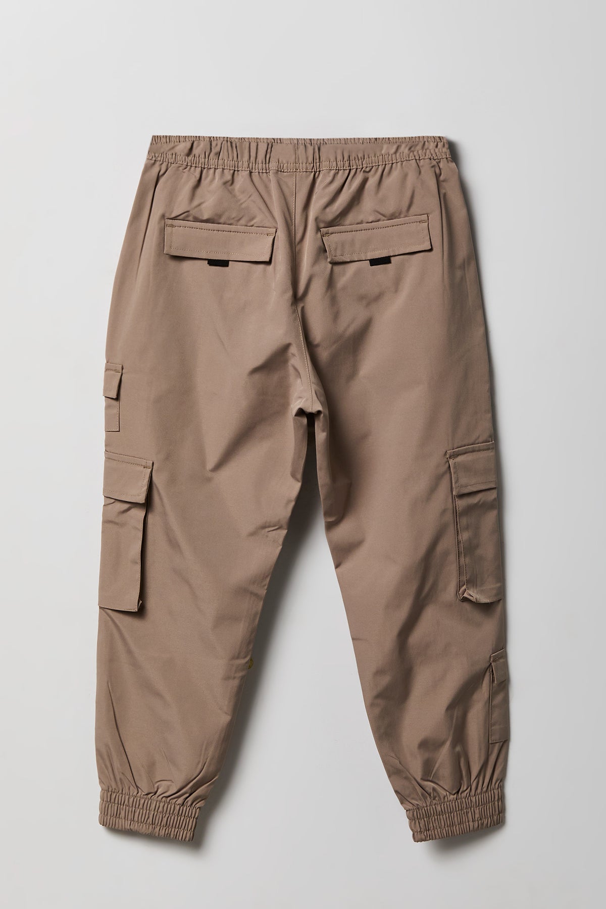 Alt View 2. Boys Zip Pocket Cargo Jogger - Sand
