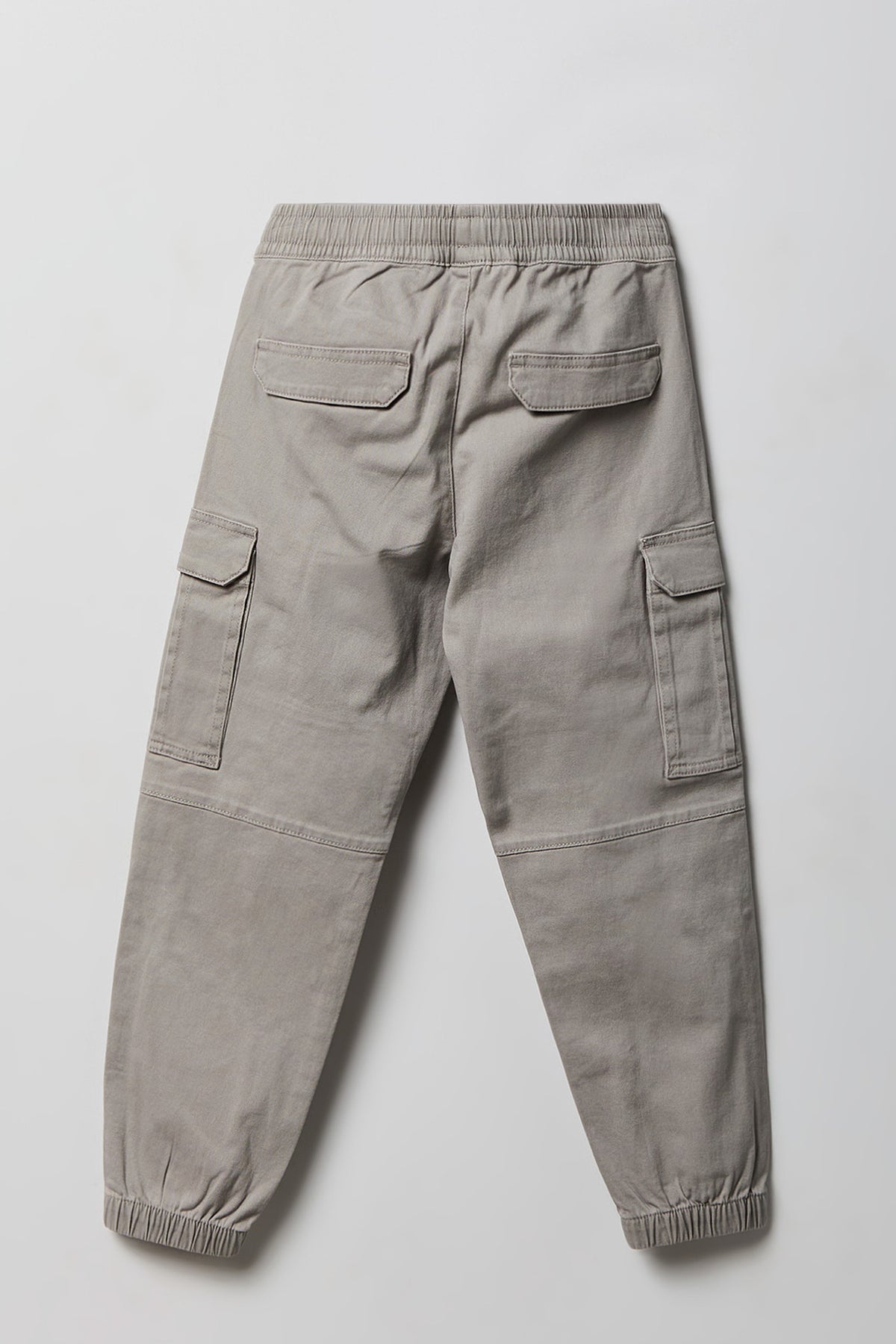 Alt View 2. Boys Cargo Jogger - Light Grey