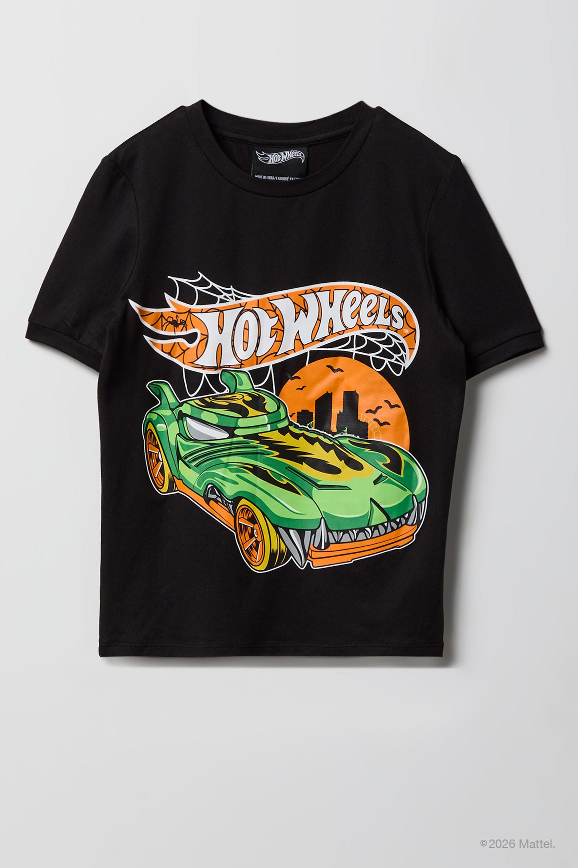 Alt View 2. Hot Wheels™ Kids Halloween T-Shirt & Pant Pajama Set - Dark Grey