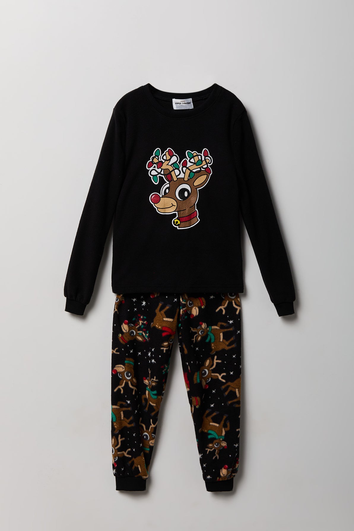 Vue alternative 2. Ensemble pyjama en molleton polaire de Noël pour garçon