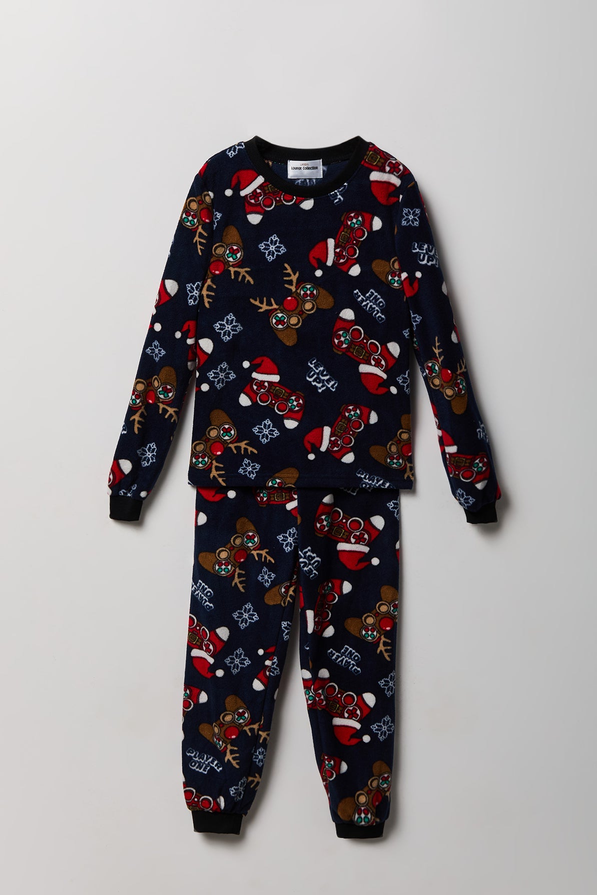 Vue alternative 2. Ensemble pyjama en molleton polaire de Noël pour garçon