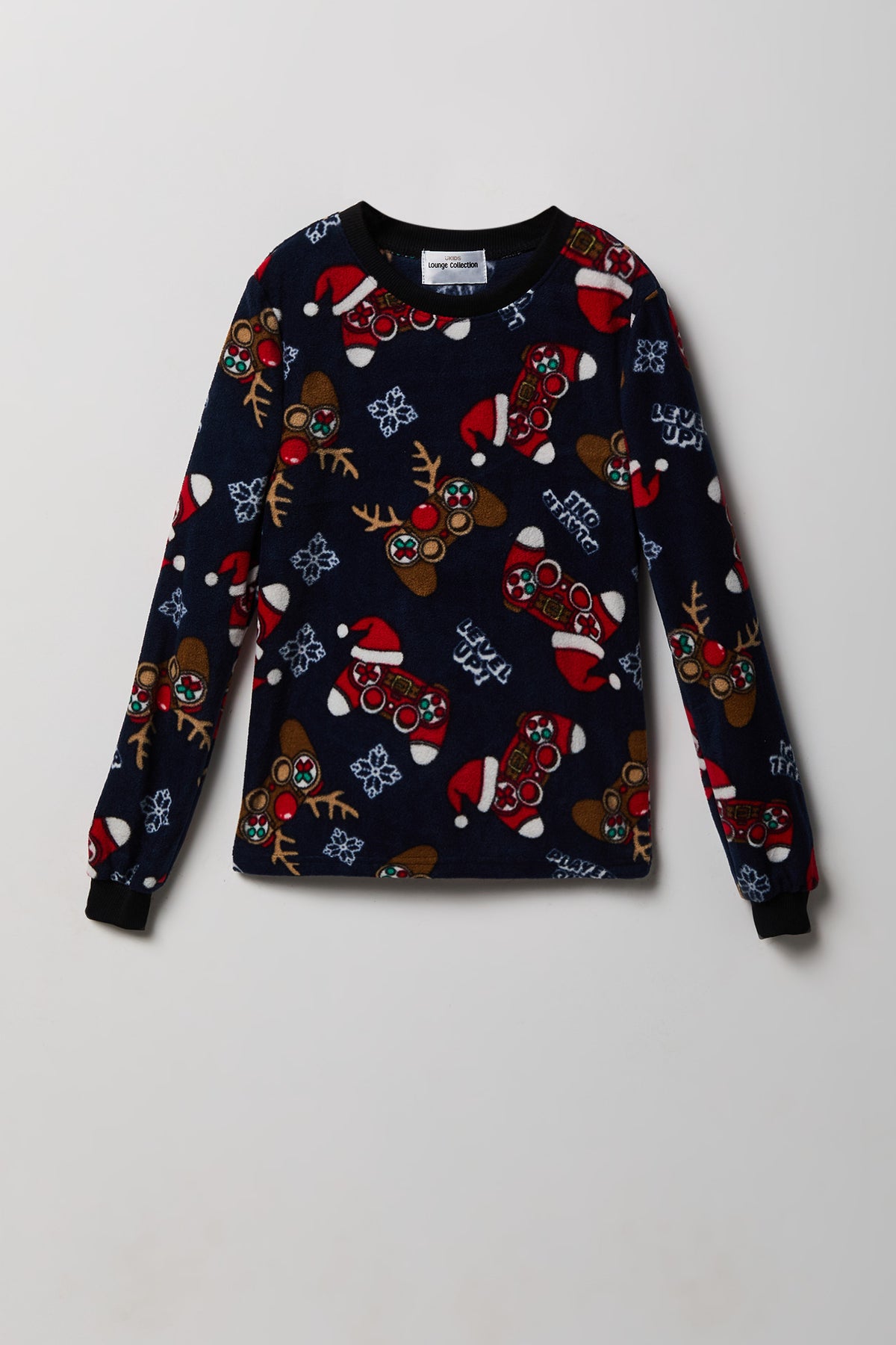 Vue alternative 3. Ensemble pyjama en molleton polaire de Noël pour garçon