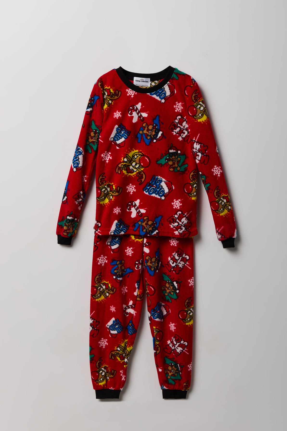 Vue alternative 2. Ensemble pyjama en molleton polaire de Noël pour garçon