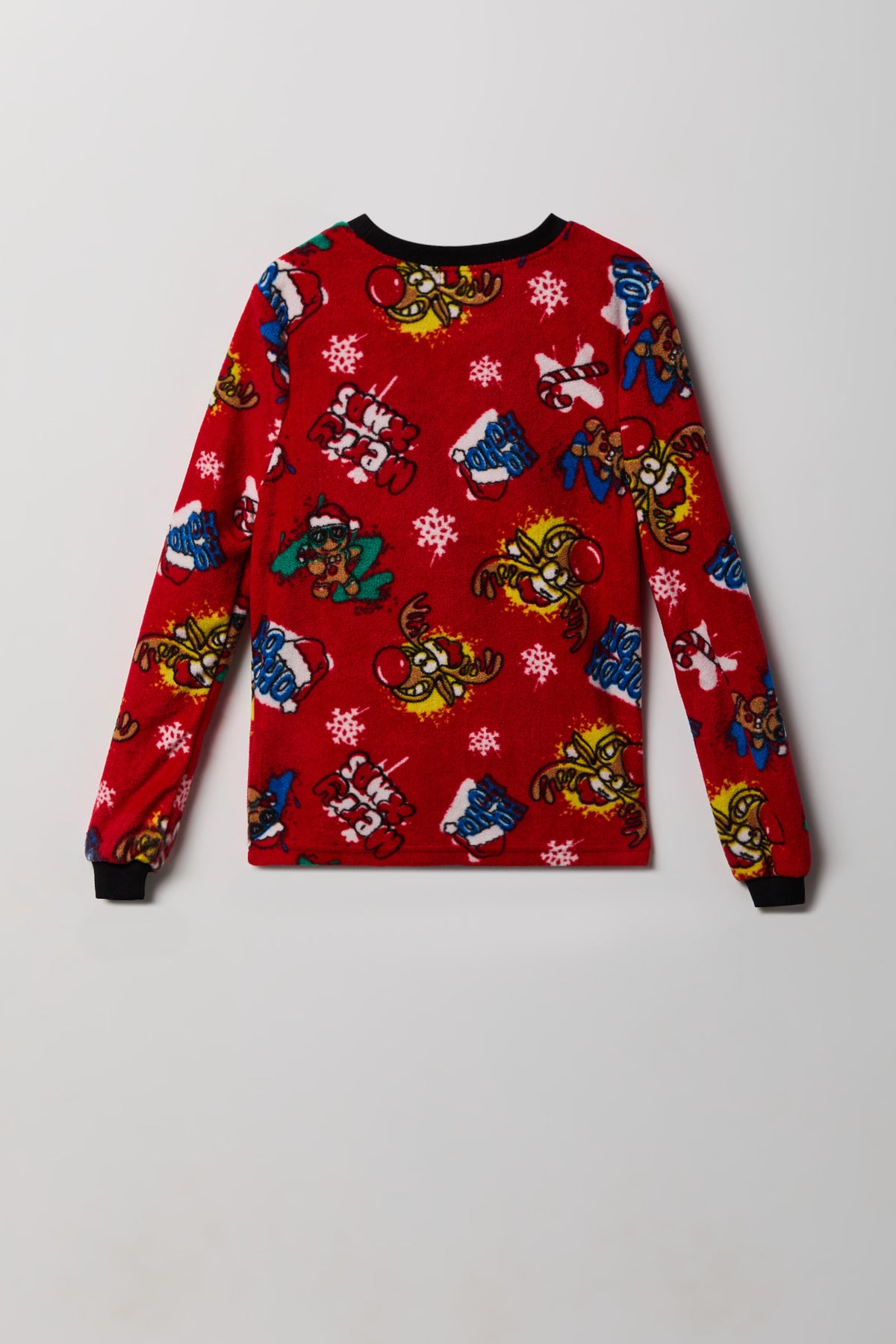 Vue alternative 4. Ensemble pyjama en molleton polaire de Noël pour garçon
