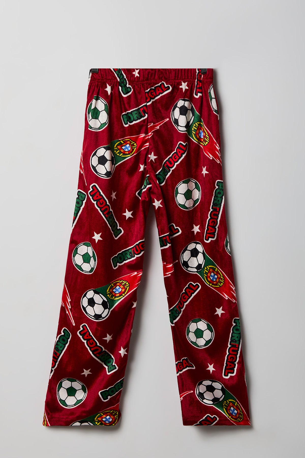 Vue alternative 2. Pantalon de pyjama en peluche à imprimé Portugal pour garçon