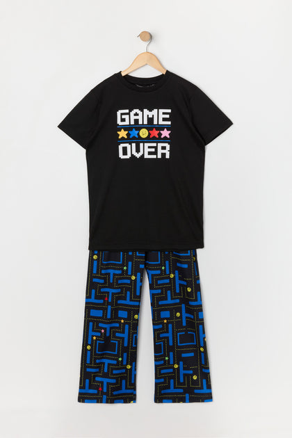 Boys Game Over Graphic 2 Piece Pajama Set